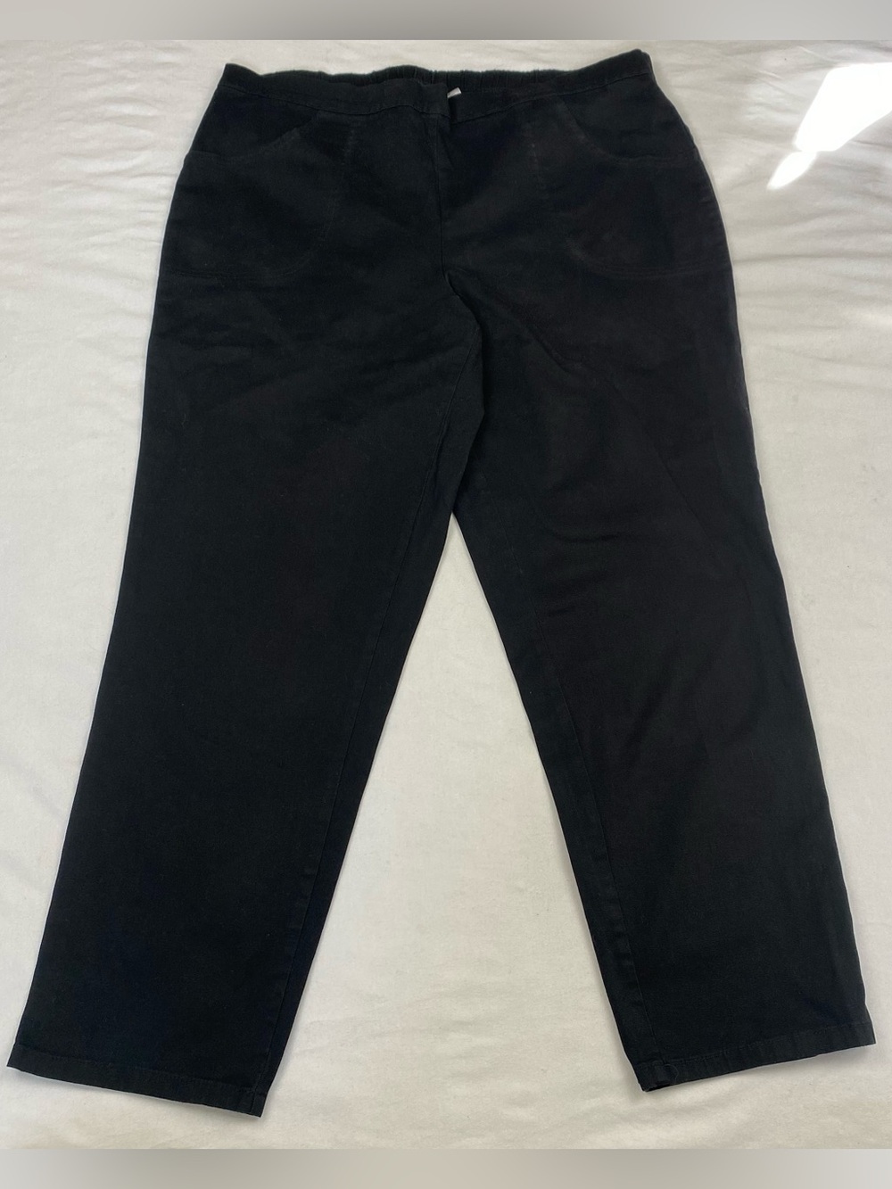 Just My Size Black Women’s Straight-Leg Jeans
